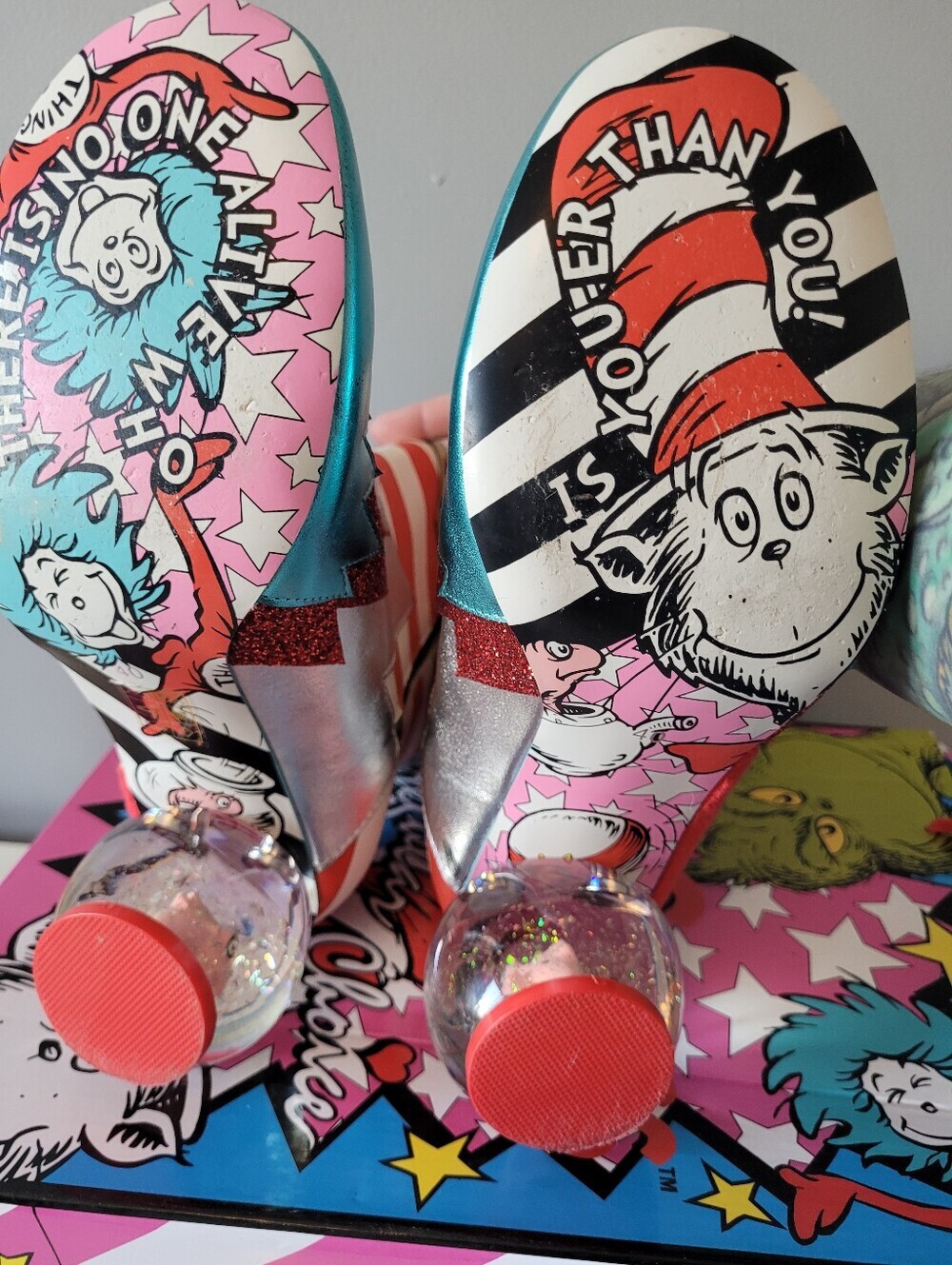 Irregular Choice x Dr. Seuss Up Up Up With A Fish Boots, Size 40 - Picture 14 of 16